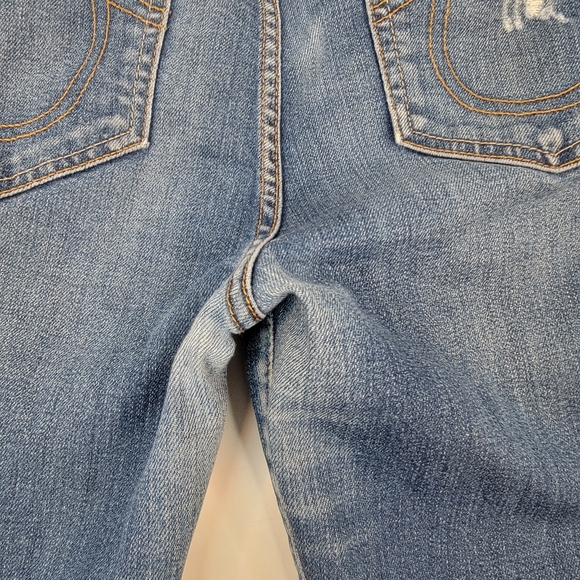 True Religion Sz 32 Bermuda Cut-Off Denim Shorts - Picture 11 of 11